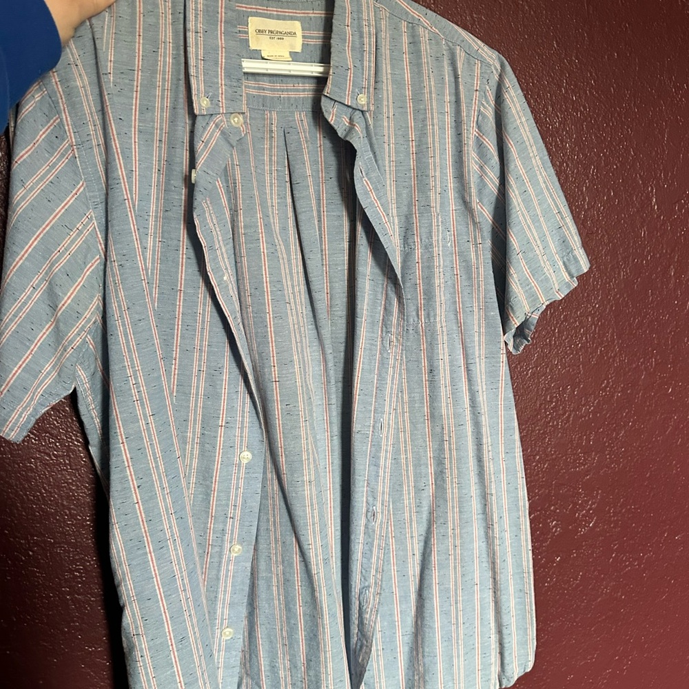 Striped Men's Linen Shirt